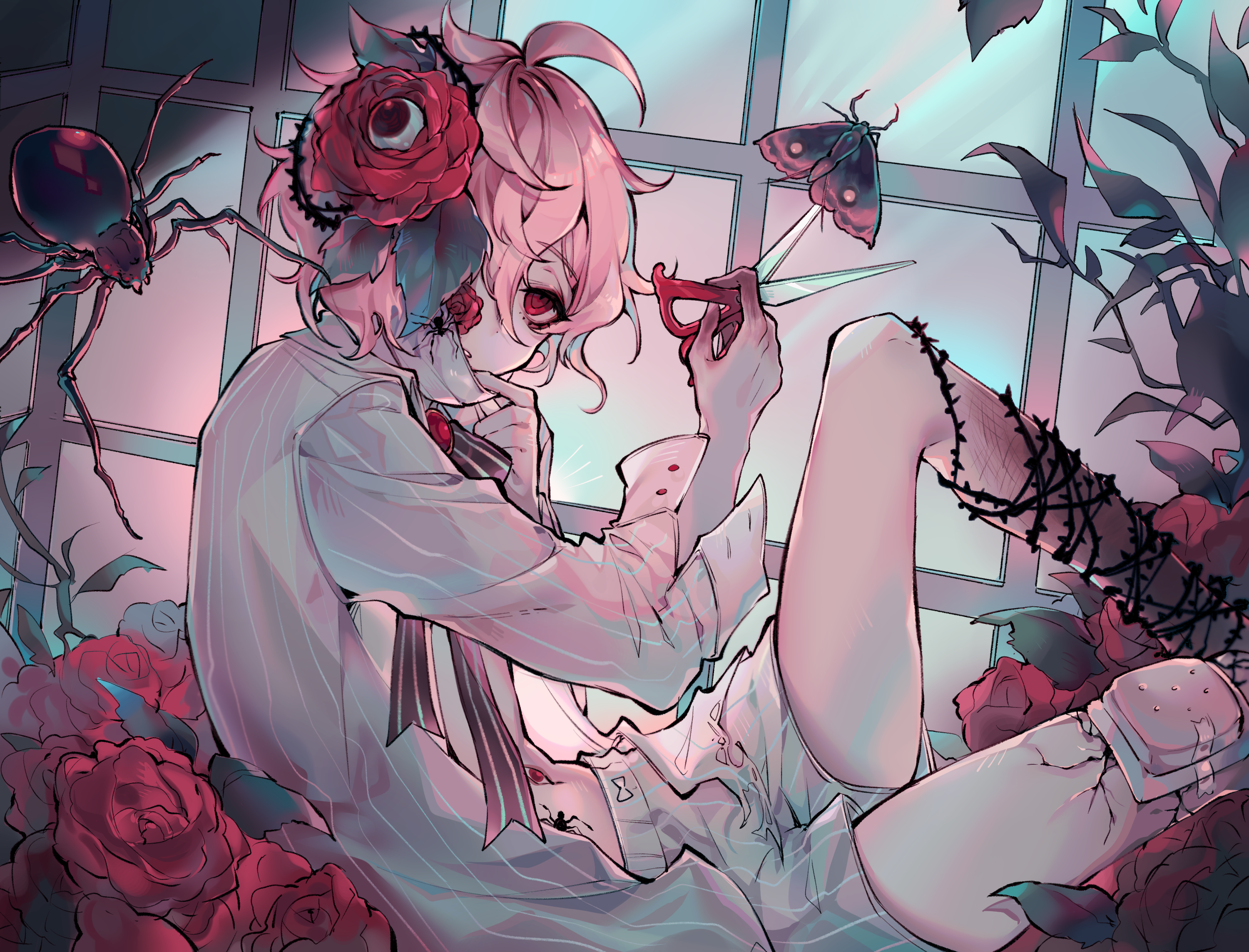イラスト　ポップ画　アニメ風　自作画 ぼかし効果で輝く！アニメ風のイラストを描いてみよう