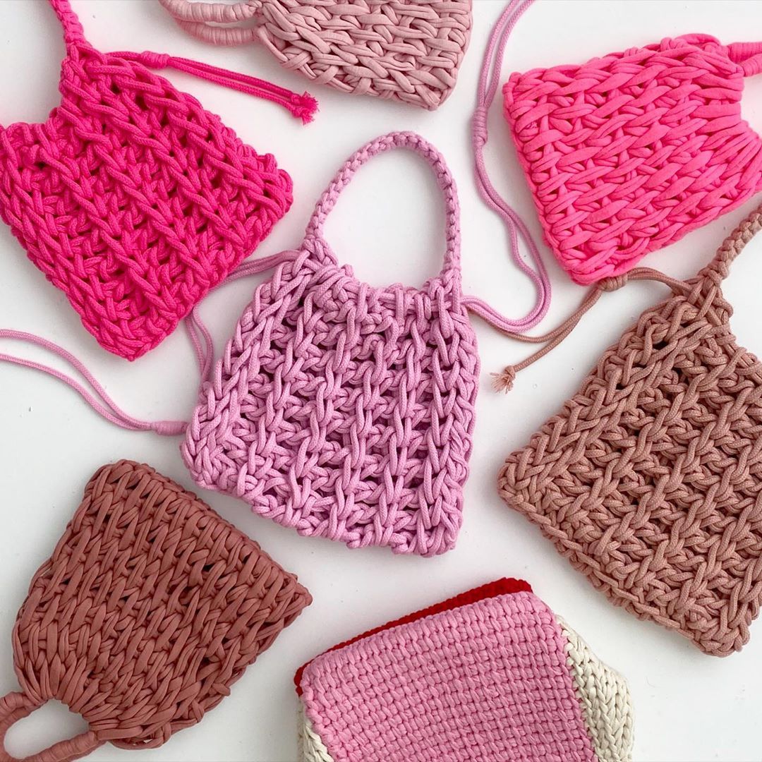 클래스101 How to make an Afghan knit bag with a cheerful color and a