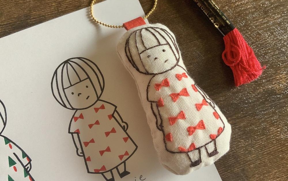 手縫いでほっこり可愛く イラストのような刺繍アクセサリー Class101