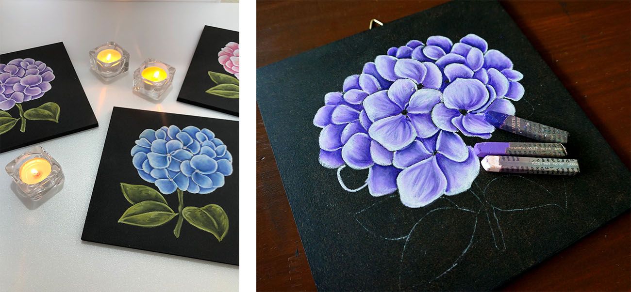 클래스101 Chalk art class with design agate, blackboard painting