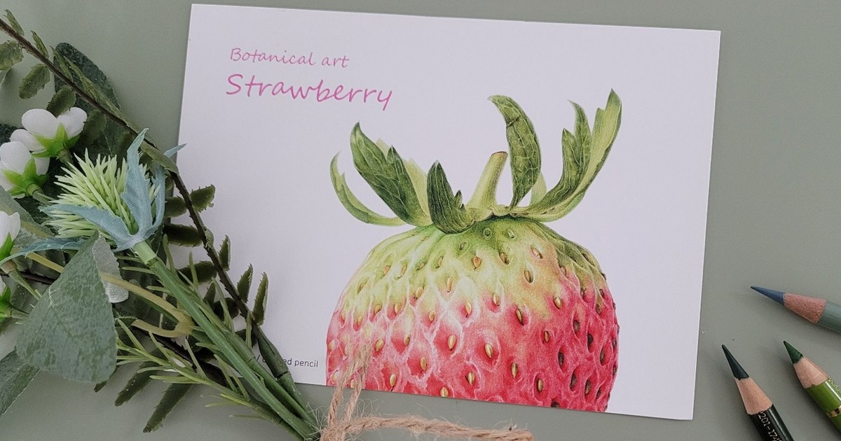 CLASS101+ | 色鉛筆で咲く花、ヒスイのボタニカルアート