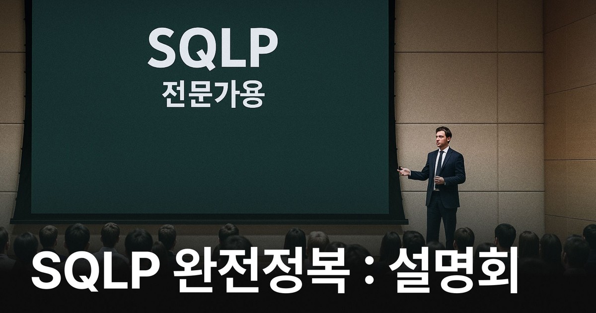 CLASS101 | SQLP 완전정복 설명회