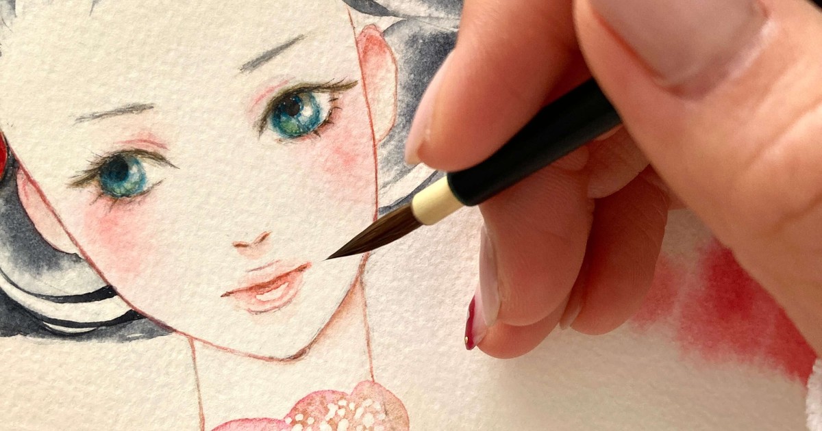 sioux 🧜‍♀️水彩美人画・イラストレーター على X: 
