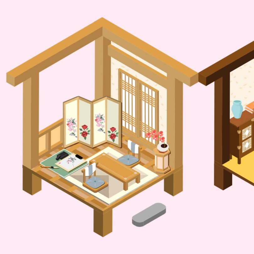 CLASS101+ | Create Isometric Design of Traditional Korean House and ...